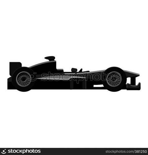 Race sport car icon. Gray monochrome illustration of car vector icon for web design. Race sport car icon, gray monochrome style