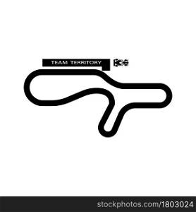 Race track icon vector illustration design symbol and background