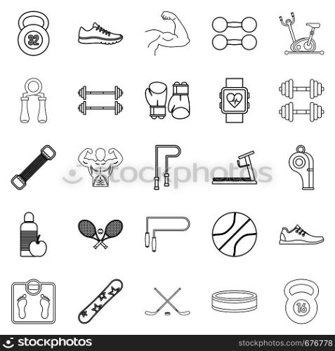 Racetrack icons set. Outline set of 25 racetrack vector icons for web isolated on white background. Racetrack icons set, outline style