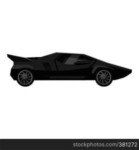 Racing car icon. Gray monochrome illustration of car vector icon for web design. Racing car icon, gray monochrome style