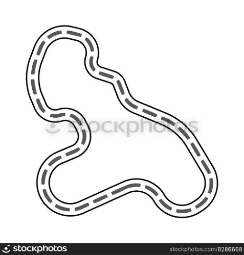 Racing circuit icon vector illustration symbol design
