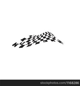 Racing flag graphic design template vector isolated. Racing flag graphic design template vector