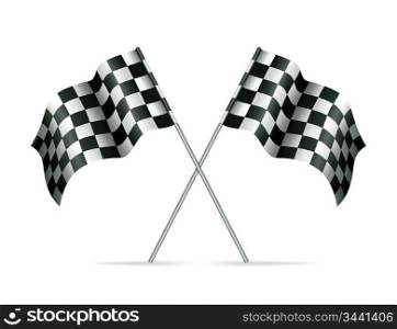 Racing flags, vector