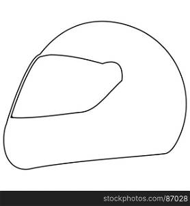 Racing helmet icon .