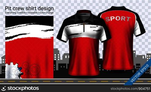 Racing jersey mockup template for sports clothing and uniforms