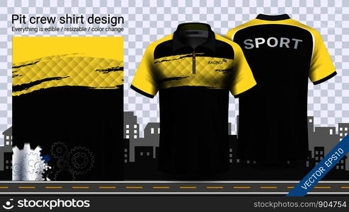 Racing jersey mockup template for sports clothing and uniforms