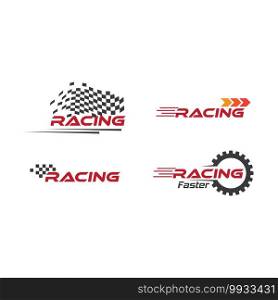 Racing  logo set vector template