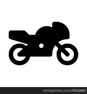 racing motorcycle on isolated background