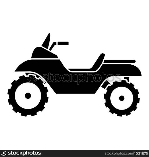 Racing quad bike icon. Simple illustration of racing quad bike vector icon for web design isolated on white background. Racing quad bike icon, simple style