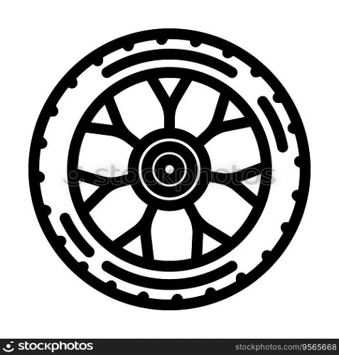 racing tires vehicle auto line icon vector. racing tires vehicle auto sign. isolated contour symbol black illustration. racing tires vehicle auto line icon vector illustration
