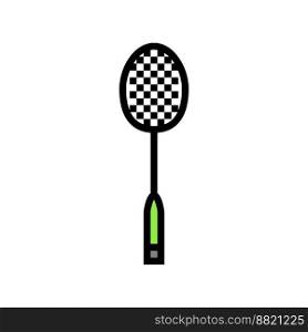 racket badminton color icon vector. racket badminton sign. isolated symbol illustration. racket badminton color icon vector illustration