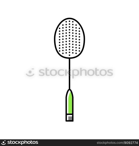 racket badminton color icon vector. racket badminton sign. isolated symbol illustration. racket badminton color icon vector illustration