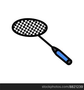 racket professional badminton color icon vector. racket professional badminton sign. isolated symbol illustration. racket professional badminton color icon vector illustration