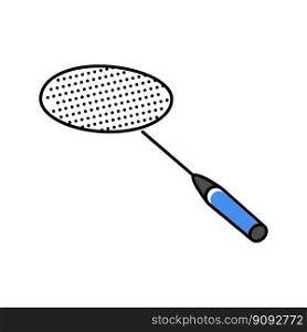 racket professional badminton color icon vector. racket professional badminton sign. isolated symbol illustration. racket professional badminton color icon vector illustration