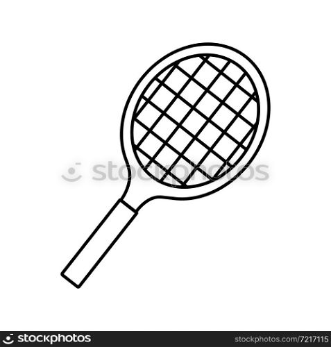 Racket tennis icon sport racket tennis isolated on white background. Racket tennis icon sport racket tennis isolated on white