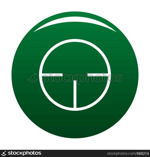 Radar detector icon. Simple illustration of radar detector vector icon for any design green. Radar detector icon vector green