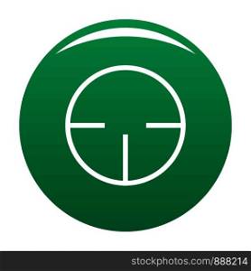 Radar detector icon. Simple illustration of radar detector vector icon for any design green. Radar detector icon vector green