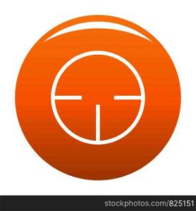 Radar detector icon. Simple illustration of radar detector vector icon for any design orange. Radar detector icon vector orange