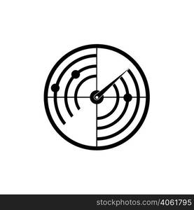 radar icon logo vector design template