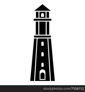 Radar lighthouse icon. Simple illustration of radar lighthouse vector icon for web design isolated on white background. Radar lighthouse icon, simple style