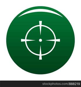 Radar screen icon. Simple illustration of radar screen vector icon for any design green. Radar screen icon vector green