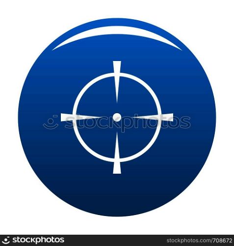 Radar screen icon vector blue circle isolated on white background . Radar screen icon blue vector