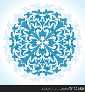 radial floral pattern