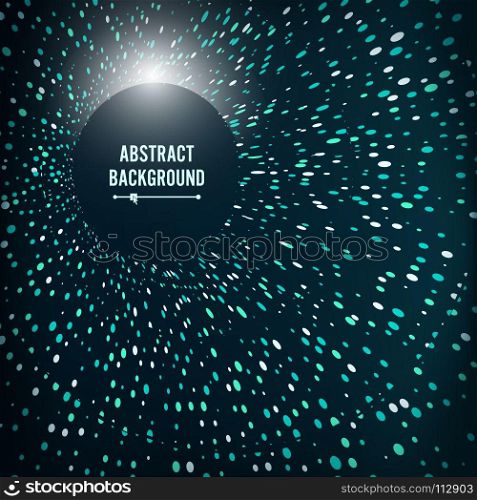 Radial Lattice Graphic Design. Abstract Vector Background. Round Point Particles. Tunnel, Funnel, Black Hole.. Radial Lattice Graphic Design. Abstract Vector Background. Round Point Particles. Tunnel, Black Hole.