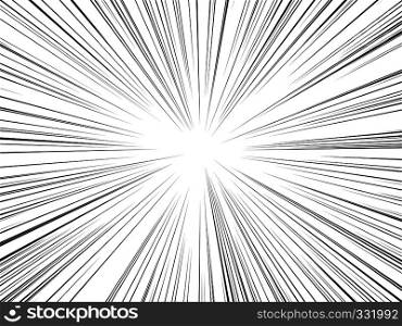 Radial lines comics books. Flash ray blast glow boom speed burst action effect bang explosion power ray motion vector background. Radial lines comics books. Flash ray blast glow boom speed burst action effect bang explosion power motion background