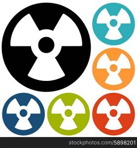 Radiation Flat style Icon