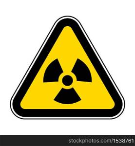 Radiation Hazard Symbol Sign Isolate On White Background,Vector Illustration EPS.10