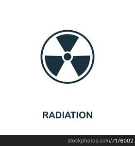 Radiation vector icon illustration. Creative sign from biotechnology icons collection. Filled flat Radiation icon for computer and mobile. Symbol, logo vector graphics.. Radiation vector icon symbol. Creative sign from biotechnology icons collection. Filled flat Radiation icon for computer and mobile