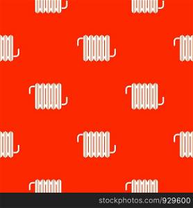 Radiator pattern repeat seamless in orange color for any design. Vector geometric illustration. Radiator pattern seamless