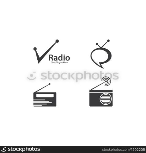 Radio Broadcasting logo vector design