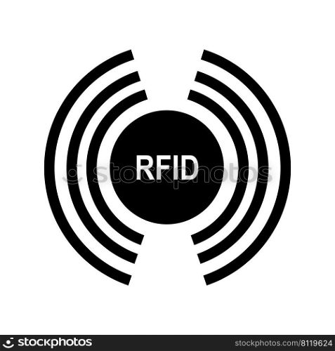 Radio Frequency Identification or RFID icon , vector illustration symbol design