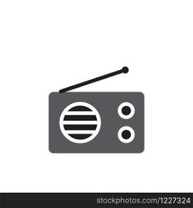 Radio icon design template vector