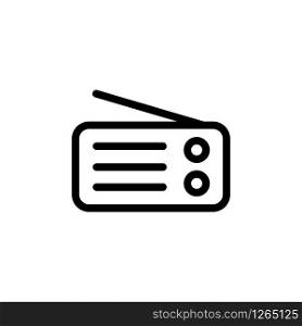 Radio icon design vector template
