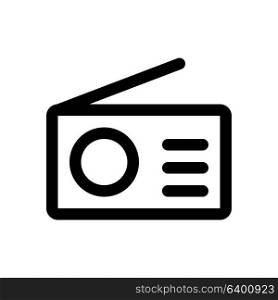 radio, Icon on isolated background