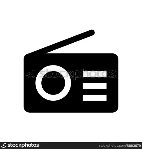 radio, icon on isolated background,