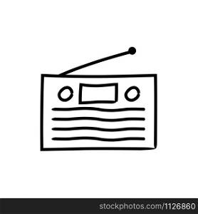 Radio icon template. Vector illustration