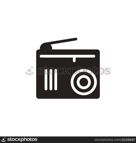 radio icon vector design templates white on background