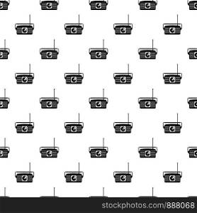 Radio receiver pattern seamless vector repeat geometric for any web design. Radio receiver pattern seamless vector