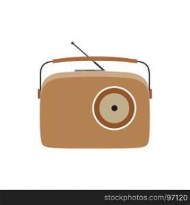 Radio vintage retro vector old illustration music speaker sound background design