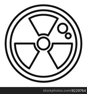 Radioactive research icon outline vector. Lab scientist. Medicine scientist. Radioactive research icon outline vector. Lab scientist
