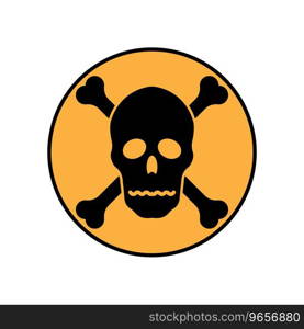 Radioactive warning icon,vector illustration symbol design