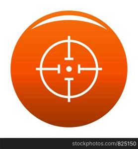 Radiodetector icon. Simple illustration of radiodetector vector icon for any design orange. Radiodetector icon vector orange
