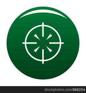 Radiolocator icon. Simple illustration of radiolocator vector icon for any design green. Radiolocator icon vector green