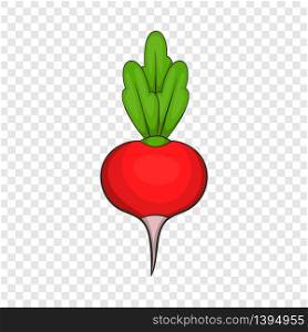 Radish icon. Cartoon illustration of radish vector icon for web design. Radish icon, cartoon style