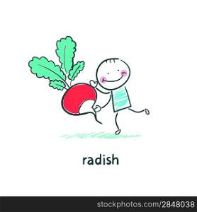 Radishes and people