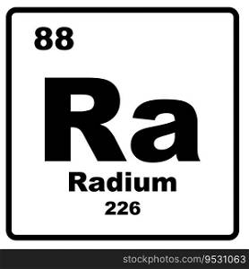 Radium element icon vector illustration template symbol